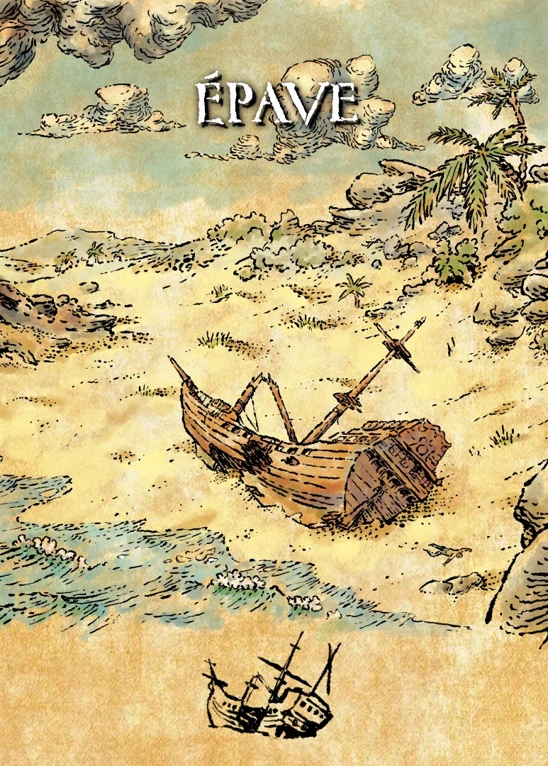 Carte indice - Épave